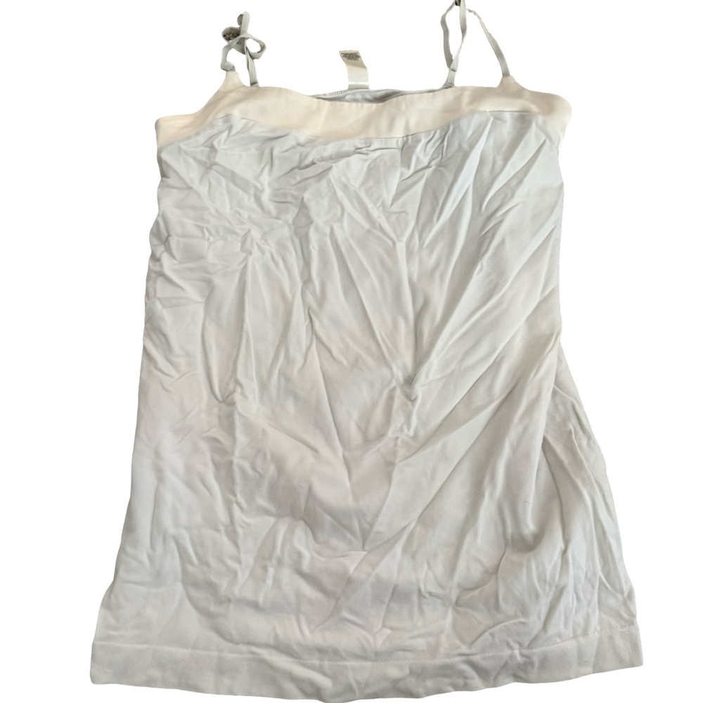 Banana Republic Ivory Slip Dress with Thin Straps